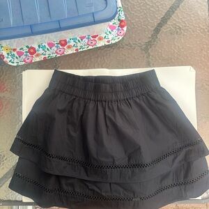 Amaya Amsterdam Tiered Black Mini Skirt | Size L |